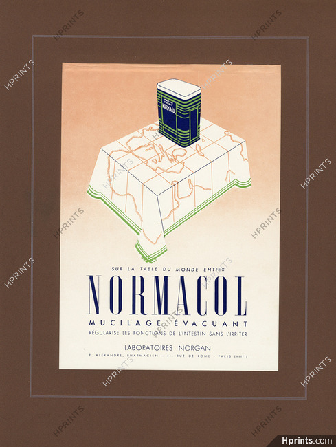 Normacol 1936 Laboratoires Norgan