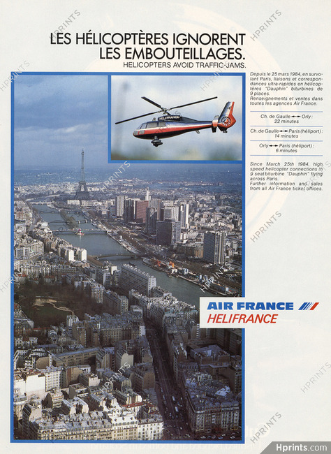 Air France 1985 Hélifrance, Paris