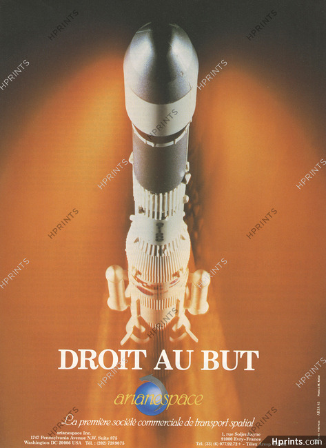 Arianespace 1985 Fusée Ariane, Space Rocket