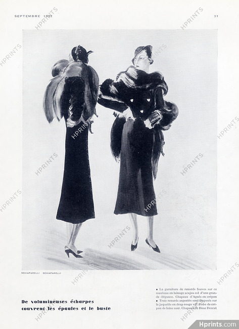 Schiaparelli (Couture) 1932 fox