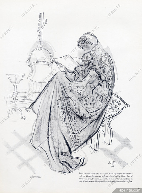 Schiaparelli 1947 Housecoat