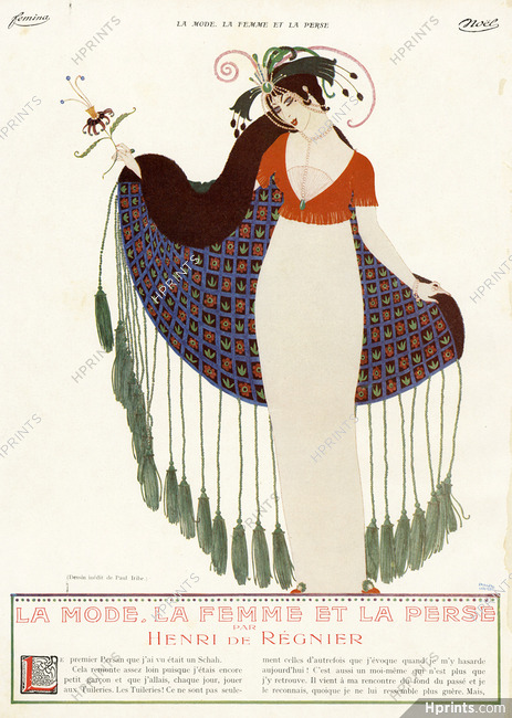 Paul Iribe 1912 La Mode, La Femme et la Perse, Henri de