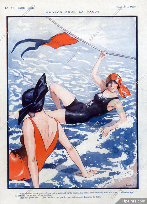 Georges Pavis 1924 bathing beauty
