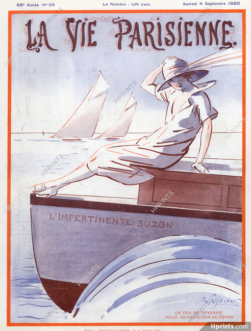 René Préjelan 1920 yachtswoman