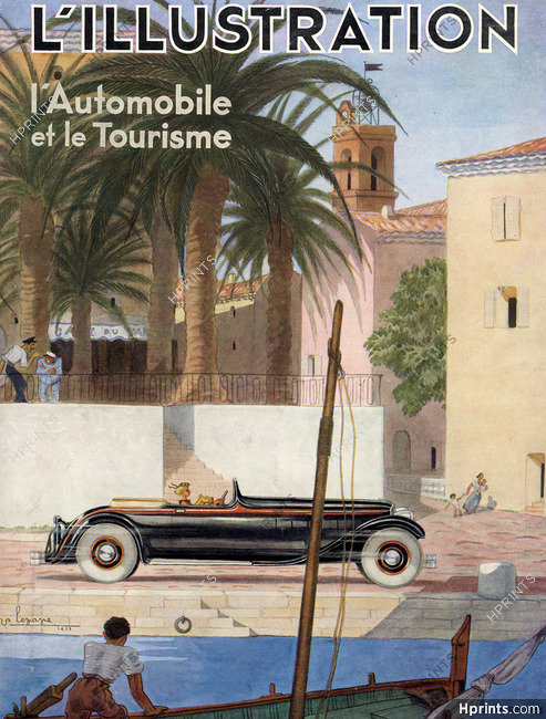 Georges Lepape 1933 L'Automobile et le Tourisme