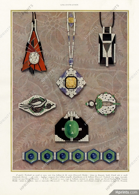 Le Bijou Moderne (p.4), 1927 - Dusausoy, Aucoc, Chaumet, Georges Fouquet, G-R Sandoz, Mauboussin, Art Deco Jewels