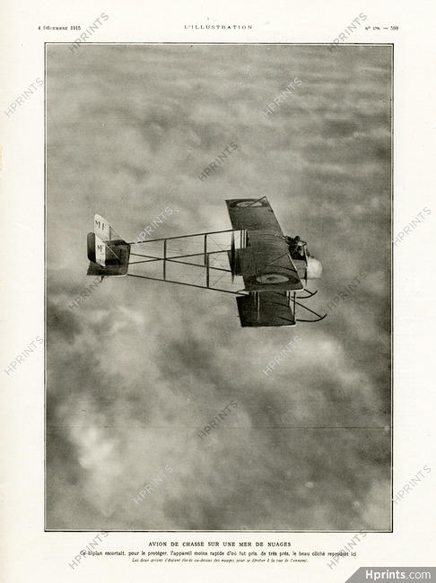 World War I Airplane Photography 1915 Avion de chasse