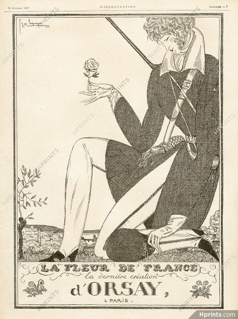 D'Orsay 1919 Fleur de France, Dandy, Lepape (L)