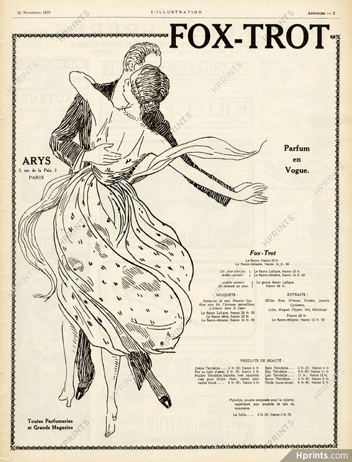 Arys (Perfumes) 1919 Fox-Trot (L)
