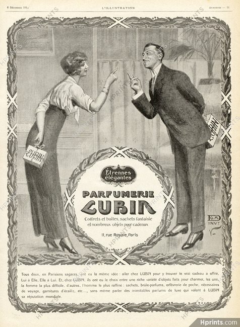 Lubin (Perfumes) 1913 Etrennes élégantes