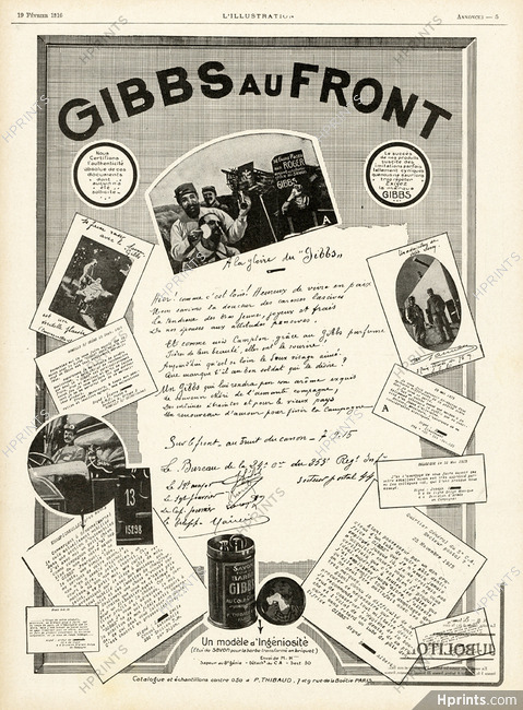 Gibbs au front 1916