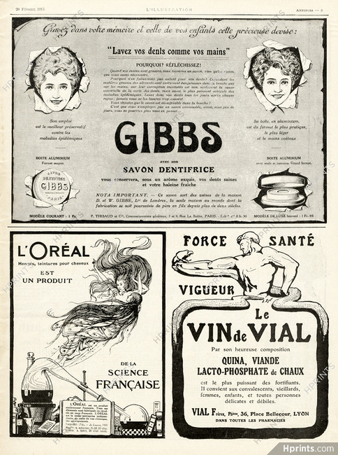 L'Oréal 1915 Produit de la Science Française