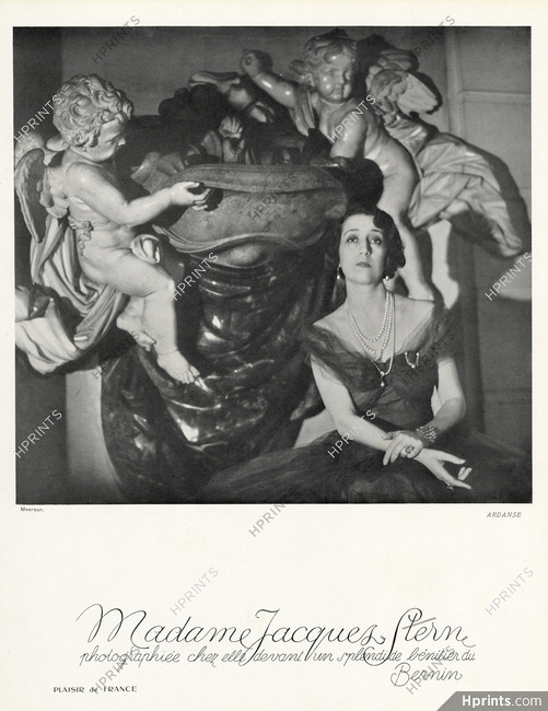 Ardanse 1935 Mme Jacques Stern Portrait, Photo Harry Meerson