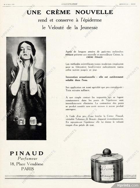 Pinaud (Cosmetics) 1928 Crème