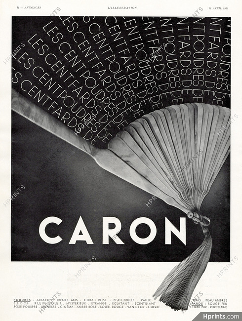 Caron (Cosmetics) 1936 Fan (L)