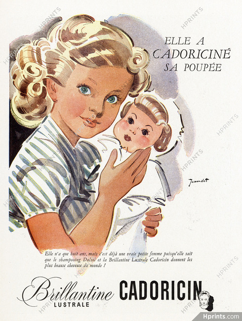 Cadoricin 1949 René Jeandot, Doll, Kids Children (L)