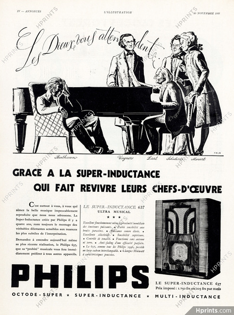 Philips 1935 Fircsa, Beethoven, Wagner, Liszt, Schubert, Mozart