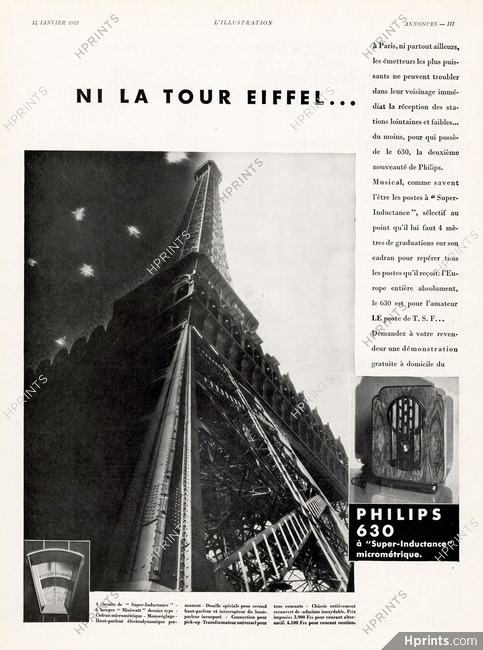 Philips 1933 Eiffel Tower