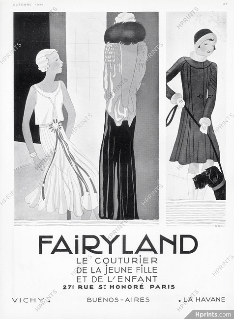 Fairyland 1930 Girls Fashion Children