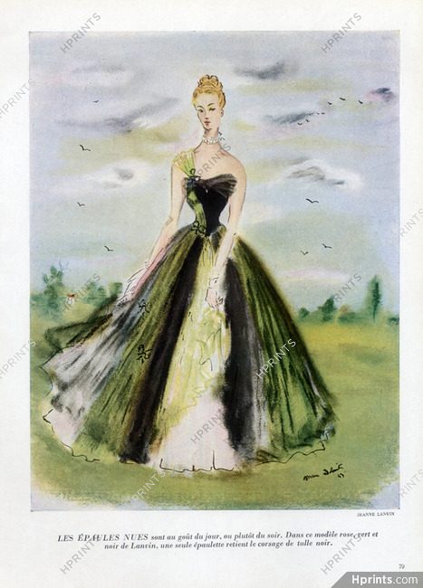 Jeanne Lanvin 1947 Evening Gown, Marc Dolnitz