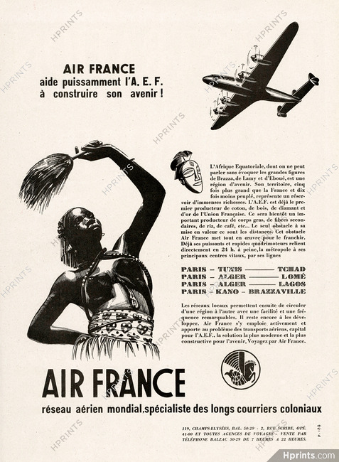 Air France 1950 AEF, Longs Courriers Coloniaux, African