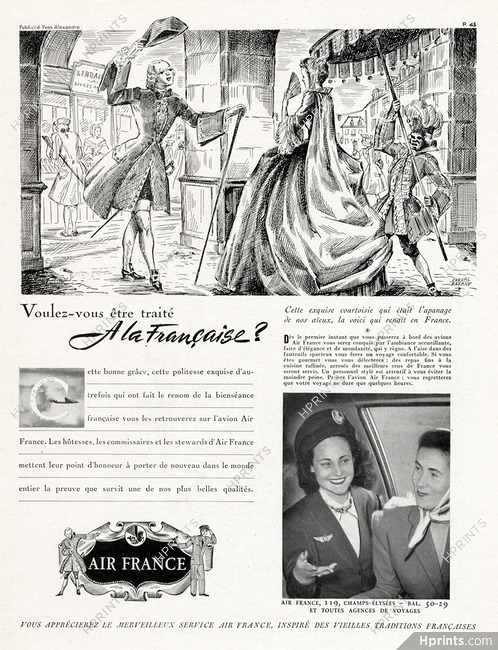 Air France 1948 A la Française, Cheval Batany