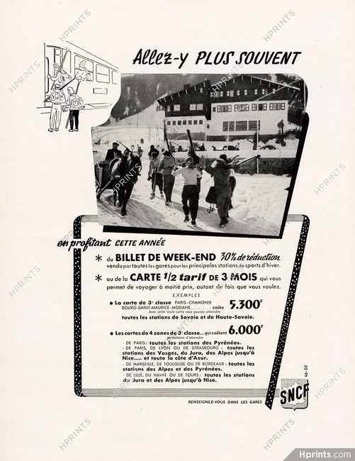 SNCF 1951 winter sports