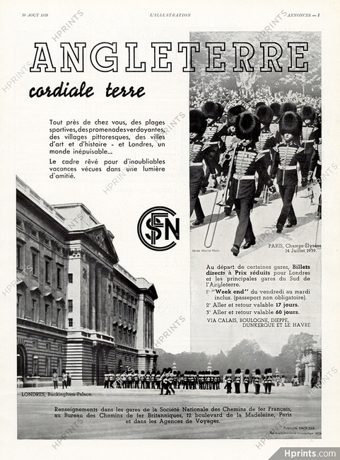 SNCF 1939 Angleterre, London, Buckingham