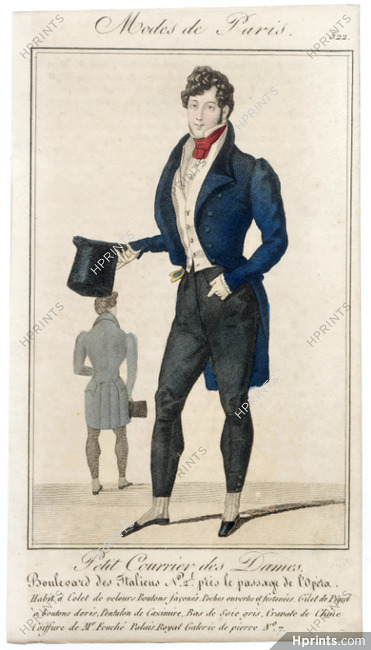 Petit Courrier des Dames 1827 N°522 Modes de Paris