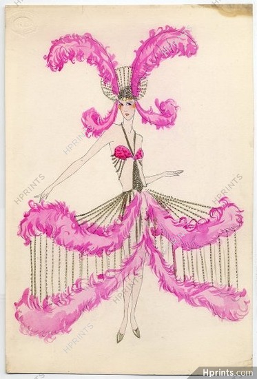 Denise Charleville 1925 Original costume design