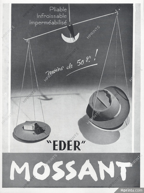 Mossant (Men's Hats) 1950