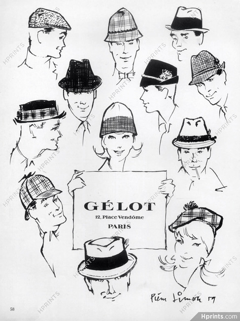 Gélot (Men's Hats) 1959 Pierre Simon