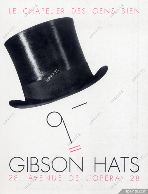 Gibson (Men's Hats) 1931
