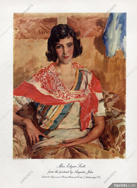 Augustus John 1939 Mrs Edgar Scott, portrait