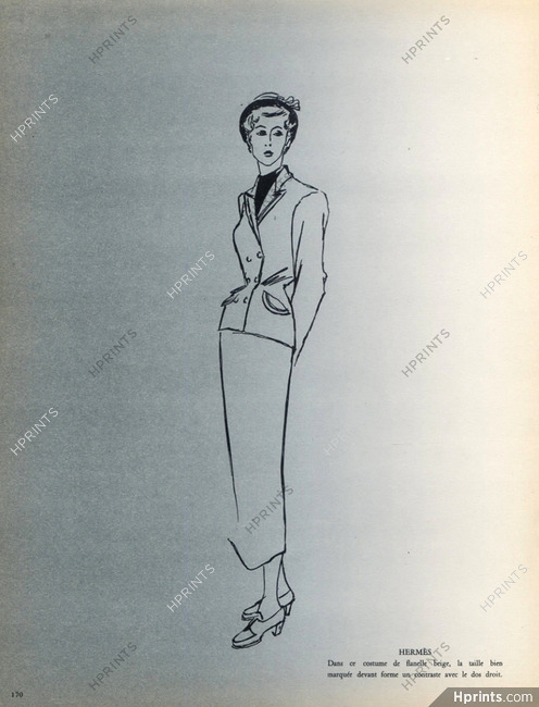 Hermès (Couture) 1948 Suit