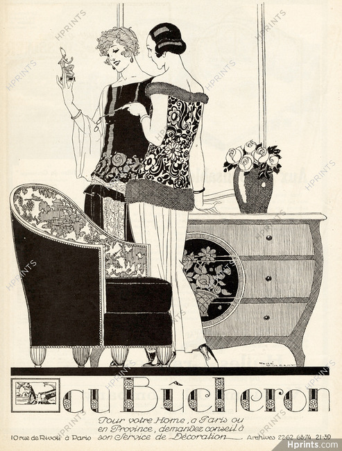 Au Bûcheron 1923 René Vincent, Objet décoratif égyptien