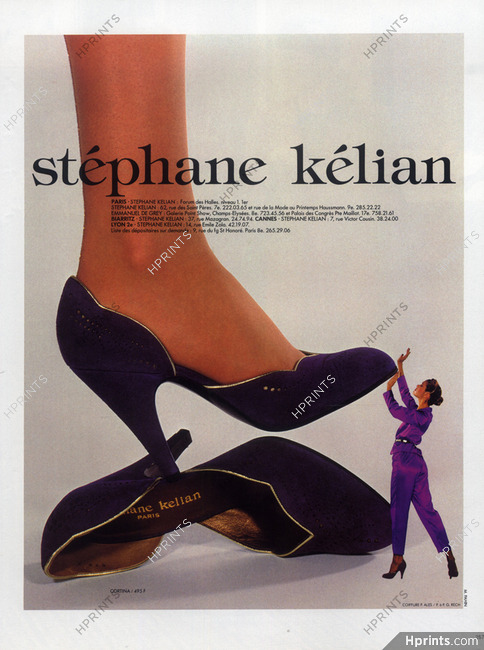 tetraeder Fejlfri parkere Stéphane Kélian (Shoes) 1979 Photo M. Pahin — Advertisement