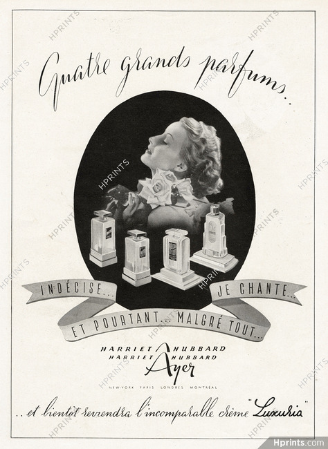 Harriet Hubbard Ayer (Perfumes) 1945