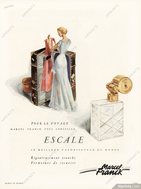 Marcel Franck (Perfumes) 1950 Escale, Fircsa