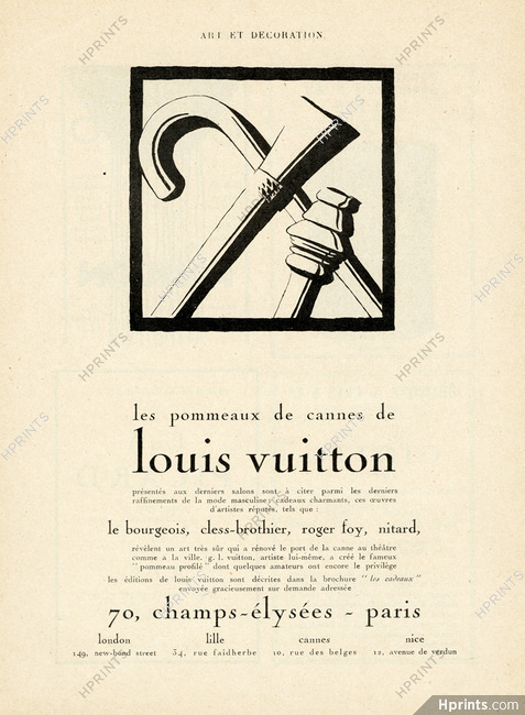 Louis Vuitton 1924 Pommeaux de cannes, Knobs canes