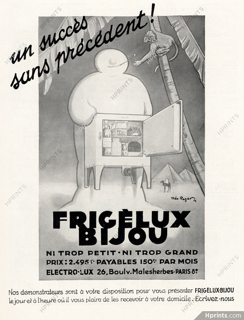 Electro-Lux 1932 Frigélux Bijou, Egyptian Pyramids
