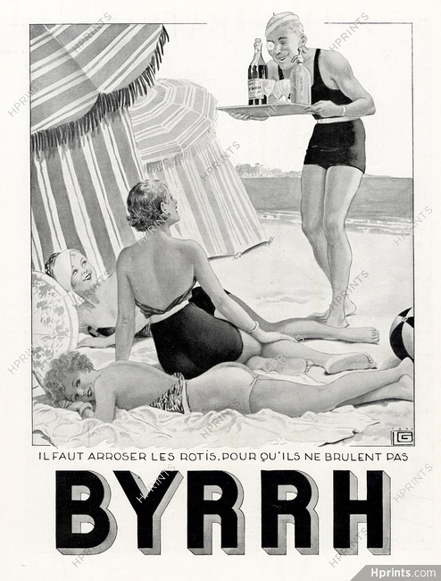 Byrrh 1933 Bathing Beauties, Leonnec