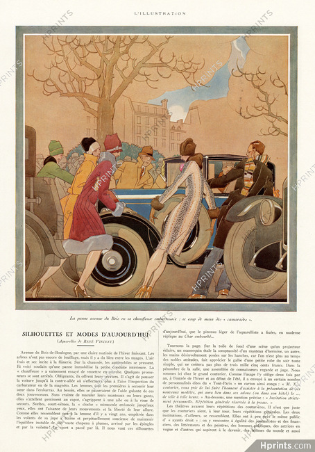 René Vincent 1926 Automobile, La panne Avenue du Bois