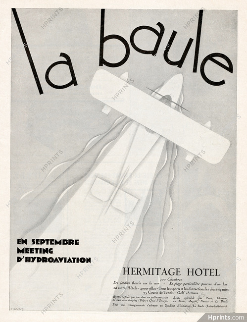 Hermitage Hôtel 1929 La Baule, Hydroaviation