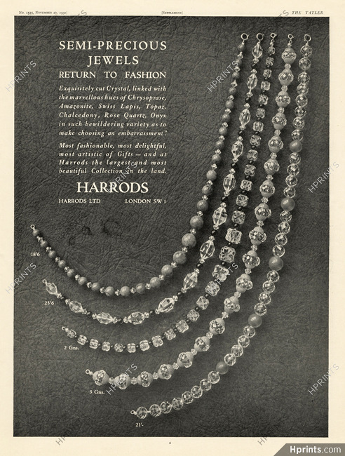 Harrods 1930 Semi-precious