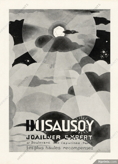 Dusausoy 1927 Expert Joaillier, Graphic art