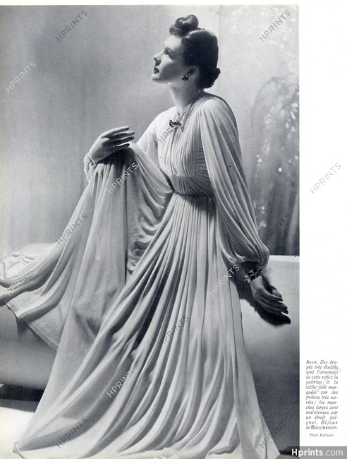 Alix - Germaine Krebs 1941 Evening Gown, Boucheron, Photo Elshoud