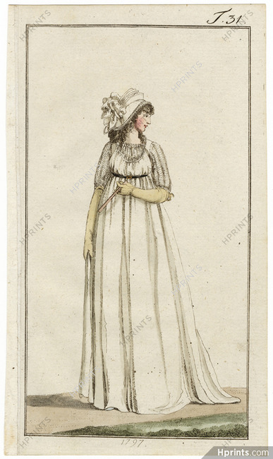 Journal des Luxus und der Moden 1797 n°31 Hand-colored engraving