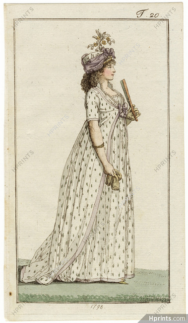 Journal des Luxus und der Moden 1798 n°20 Hand-colored engraving