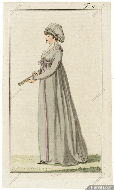 Journal des Luxus und der Moden 1799 n°11 Hand-colored engraving